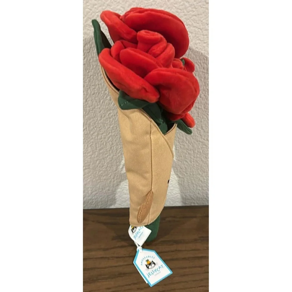 NWT JELLYCAT ROSE BOUQUET Plush Toy Valentine Limited Hard To Find